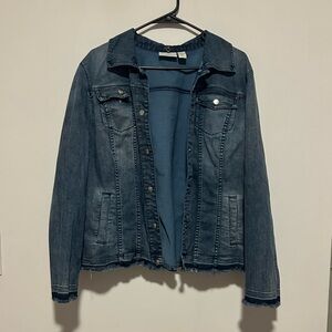 Chico's Dark Blue Jean Jacket